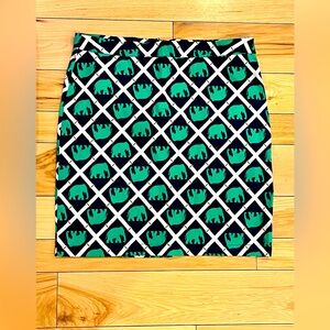 Stylish Elephant Print Skirt - SIZE 12, like new condition, ADORABLE